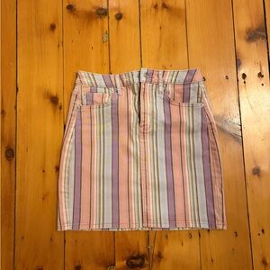 Ella Moss Multicolor Striped Skirt